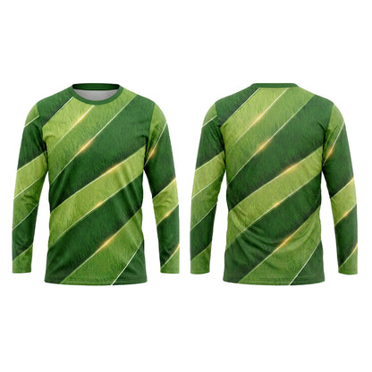 Custom Bright Mowing Stripe Lawn Care Uniform Shirt