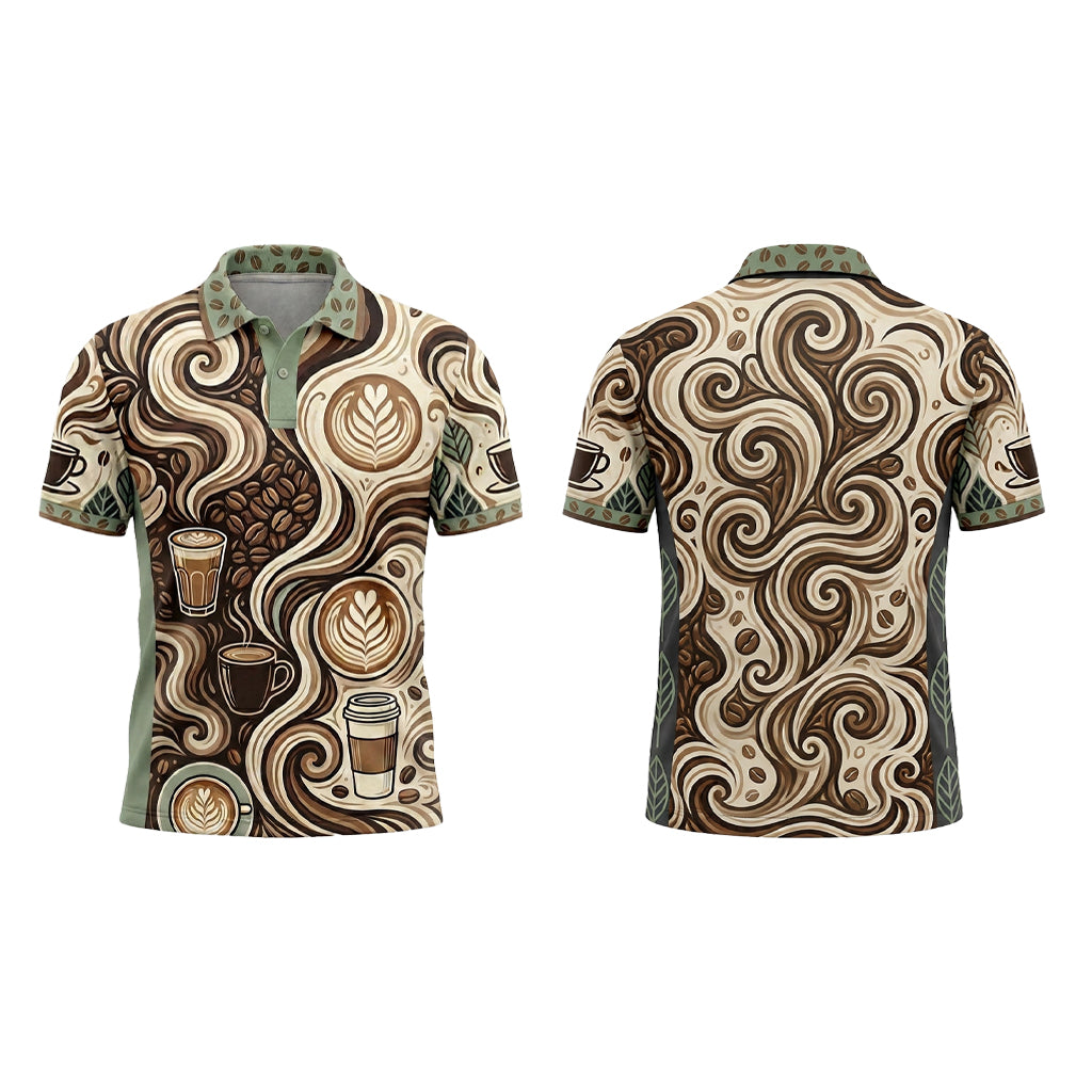 Custom Coffee House Latte Restaurant Uniform Shirt