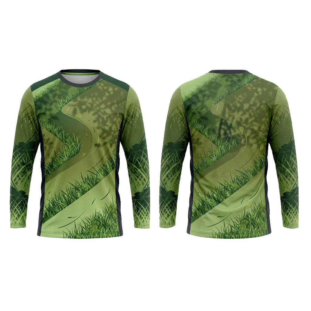 Custom Diagonal Lawn Stripe Landscaping Uniform Shirt