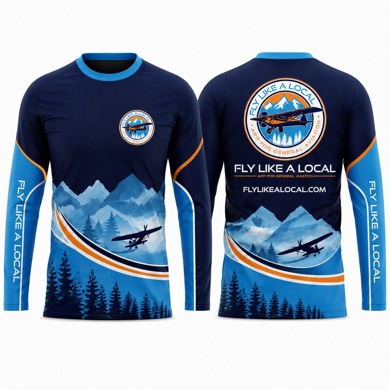 Custom Fly Like A Local Version 3 General Aviation Shirt