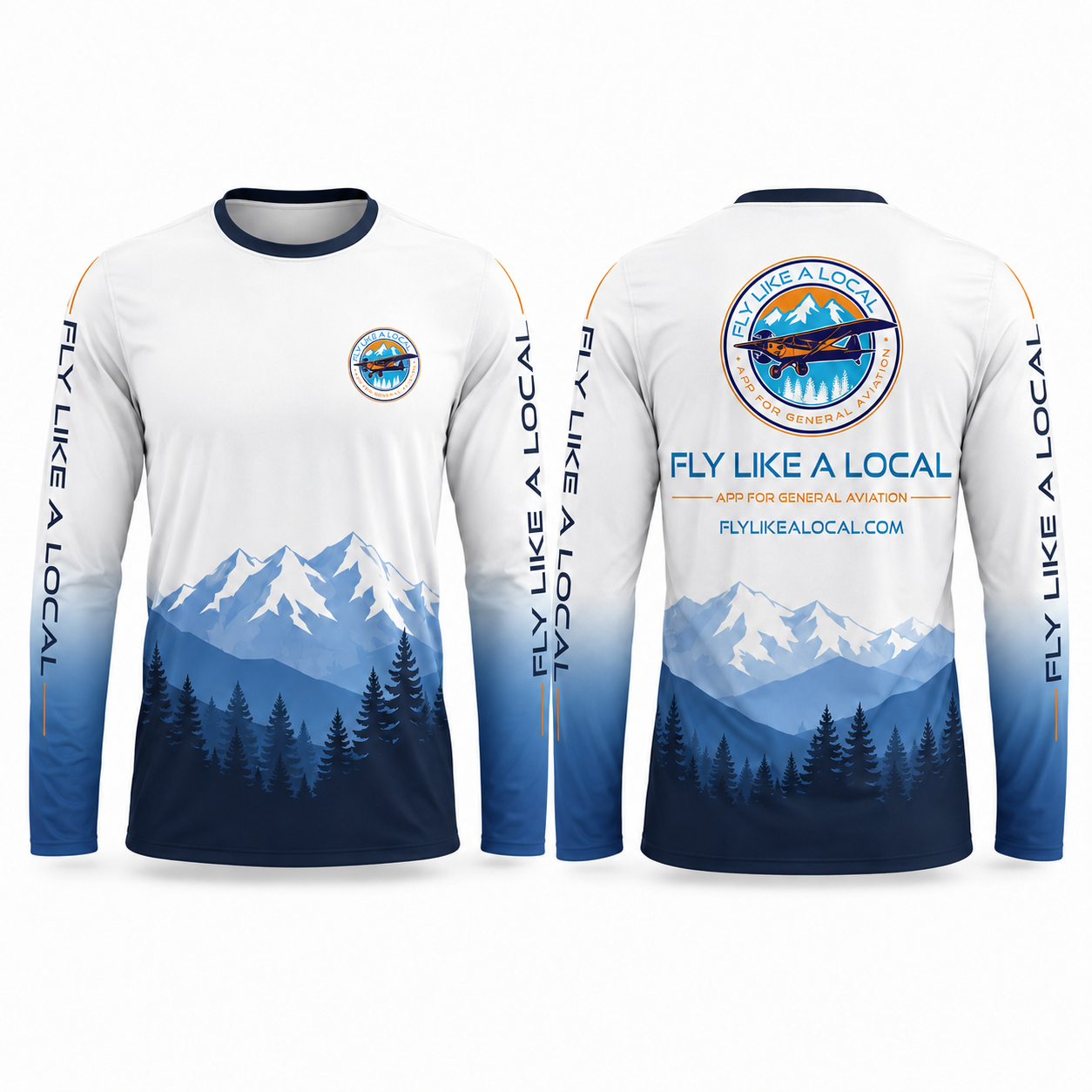 Custom Fly Like A Local Version 5 General Aviation Shirt