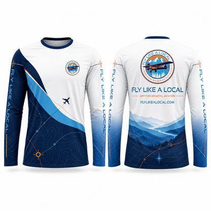 Custom Fly Like A Local Version 6 General Aviation Shirt