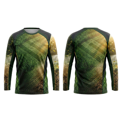 Custom Lawn Mowing Track Landscaping Uniform Shirt
