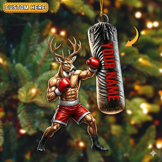 MollyTee Personalized Scuba Diver Deer Hunting Acrylic Christmas Ornament And Keychain Custom Gift For Hunters 2D Flat - image 1
