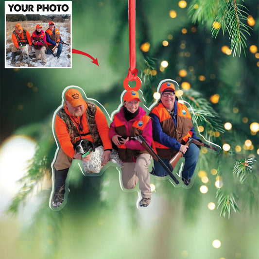 MollyTee Personalized Hunting Acrylic Christmas Ornament Custom Photo Gift for Hunters & Outdoor Lovers - image 2