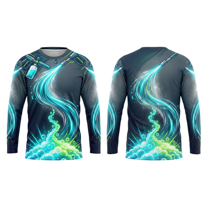 Custom Aqua Wave Service Pressure Washing Shirt
