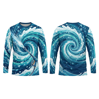 Custom Clean Water Performance Pressure Washing Shirt