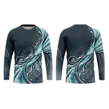 Custom Clean Water Crew Pressure Washing Shirt