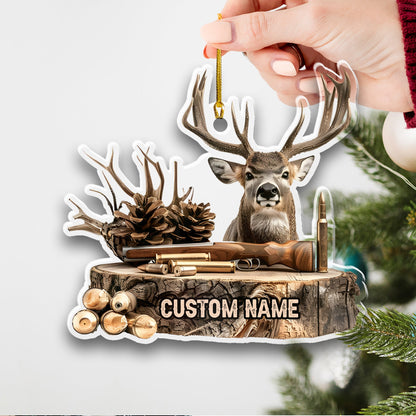 MollyTee Personalized Deer Hunting OrnamentUnique Christmas Gift for Hunters & Outdoorsmen - image 3