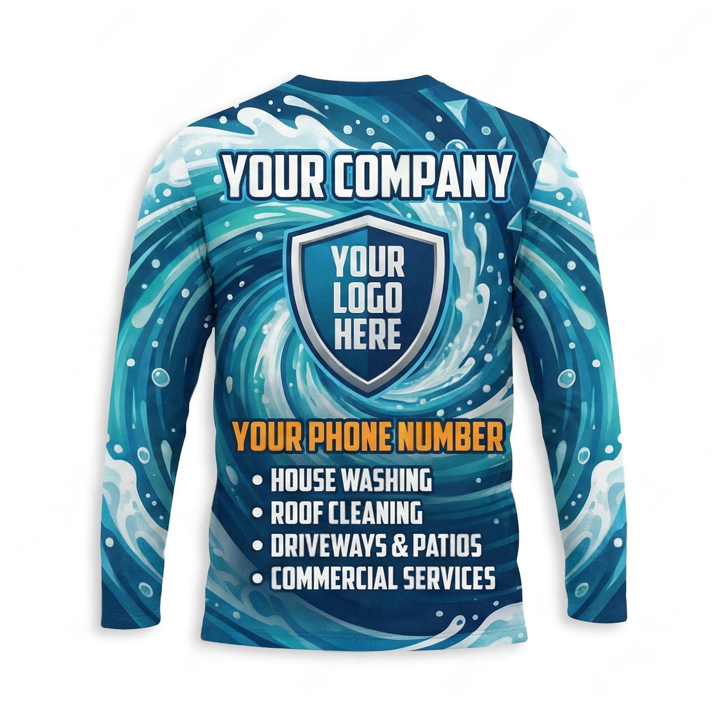 Custom Bleach-Resistant Pressure Washing Uniform Shirt 122