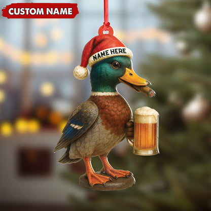 MollyTee Personalized Mallard Duck Christmas Acrylic Ornament Custom Name Holiday Decor for Hunters & Nature Lovers - image 6