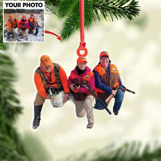 MollyTee Personalized Hunting Acrylic Christmas Ornament Custom Photo Gift for Hunters & Outdoor Lovers - image 1