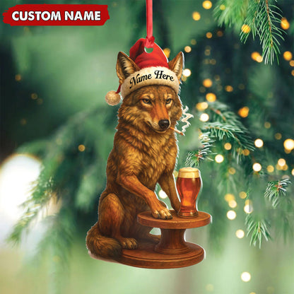MollyTee Personalized Acrylic Wolf Coyote Christmas Ornament - Personalized Holiday Decoration for Hunters & Wildlife Lovers - image 6