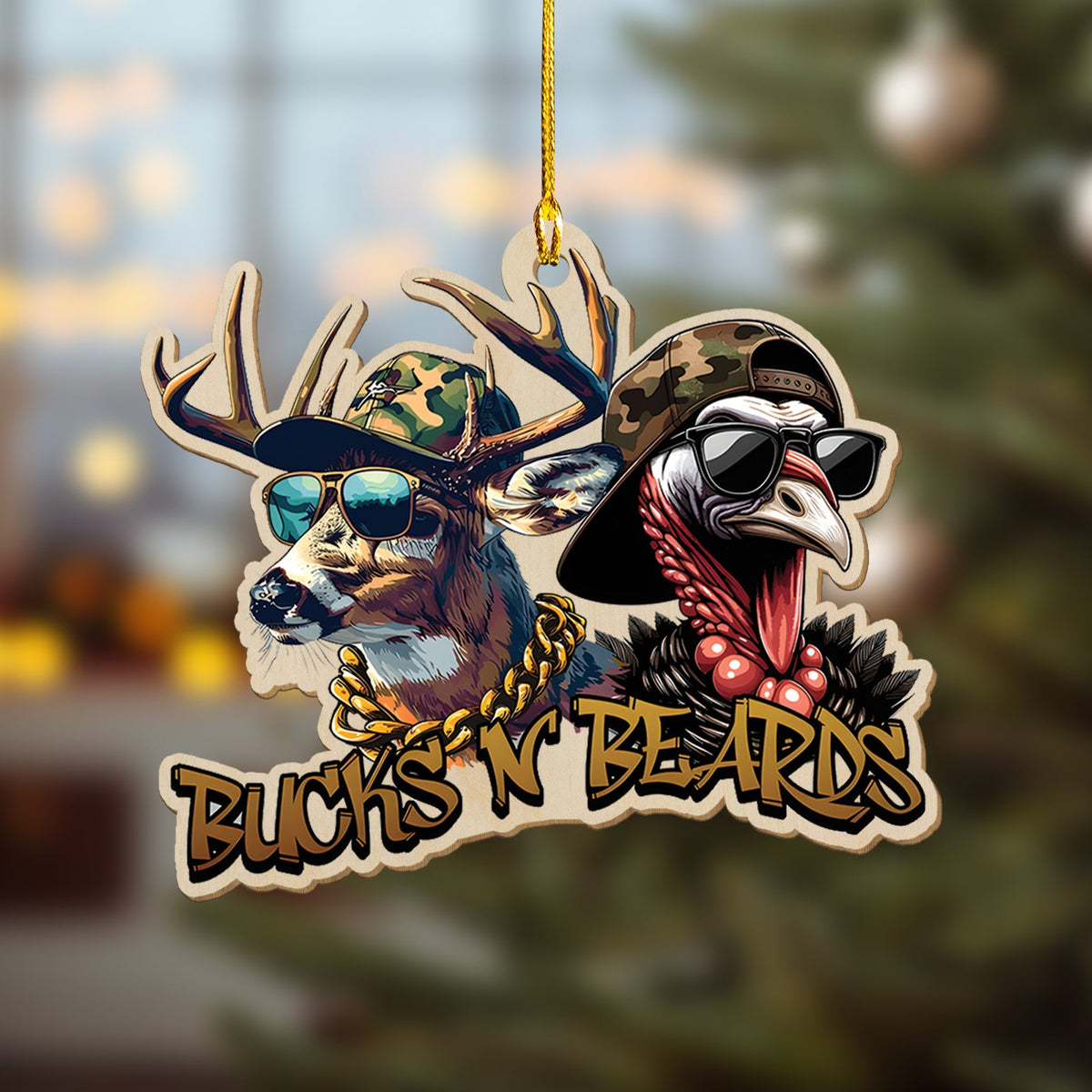 MollyTee Personalized Funny Bucks Ornament Cool Gift for Hunters & Outdoorsmen - image 4