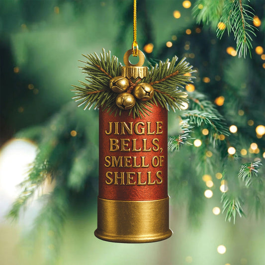 MollyTee Funny Shotgun Shell Christmas Ornament Rustic Hunting Tree Decoration Gift for Hunters - image 2