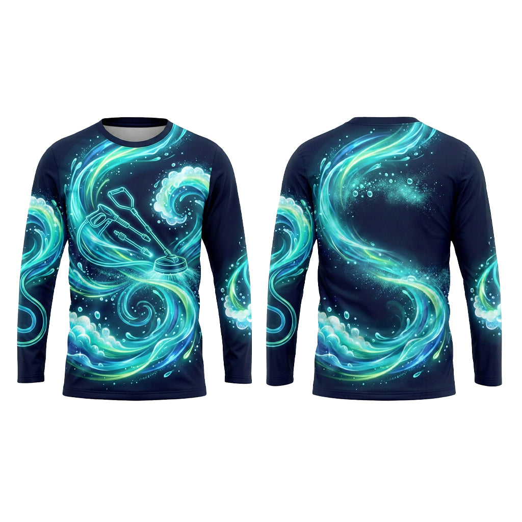 Custom Window Shine Performance Pressure Washing Shirt