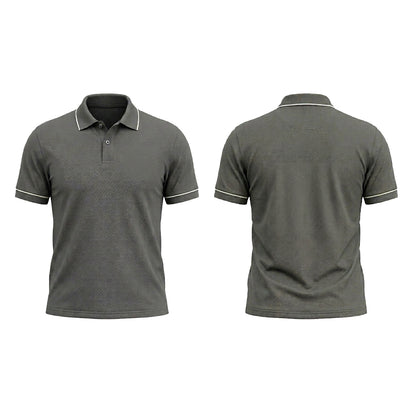 Custom Charcoal Gray Office Polo Shirt