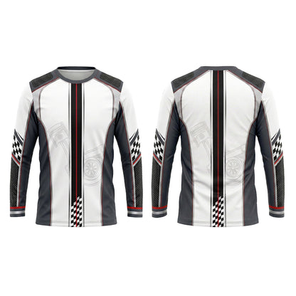 Custom Checkered Garage Automotive Work Uniform Shirt