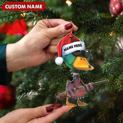 MollyTee Personalized Funny Duck Hunting Acrylic Christmas Ornament Custom Gift for Hunters & Outdoor Lovers - image 5