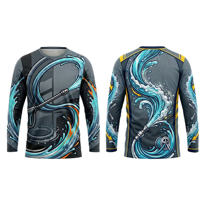 Custom Roof Wash Performance Pressure Washing Shirt