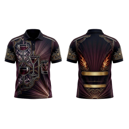 Custom Wine Bar Cocktail Restaurant Uniform Shirt