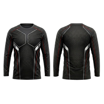 Custom Carbon Redline Automotive Work Uniform Shirt