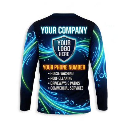 Custom Bleach-Resistant Pressure Washing Uniform Shirt 136