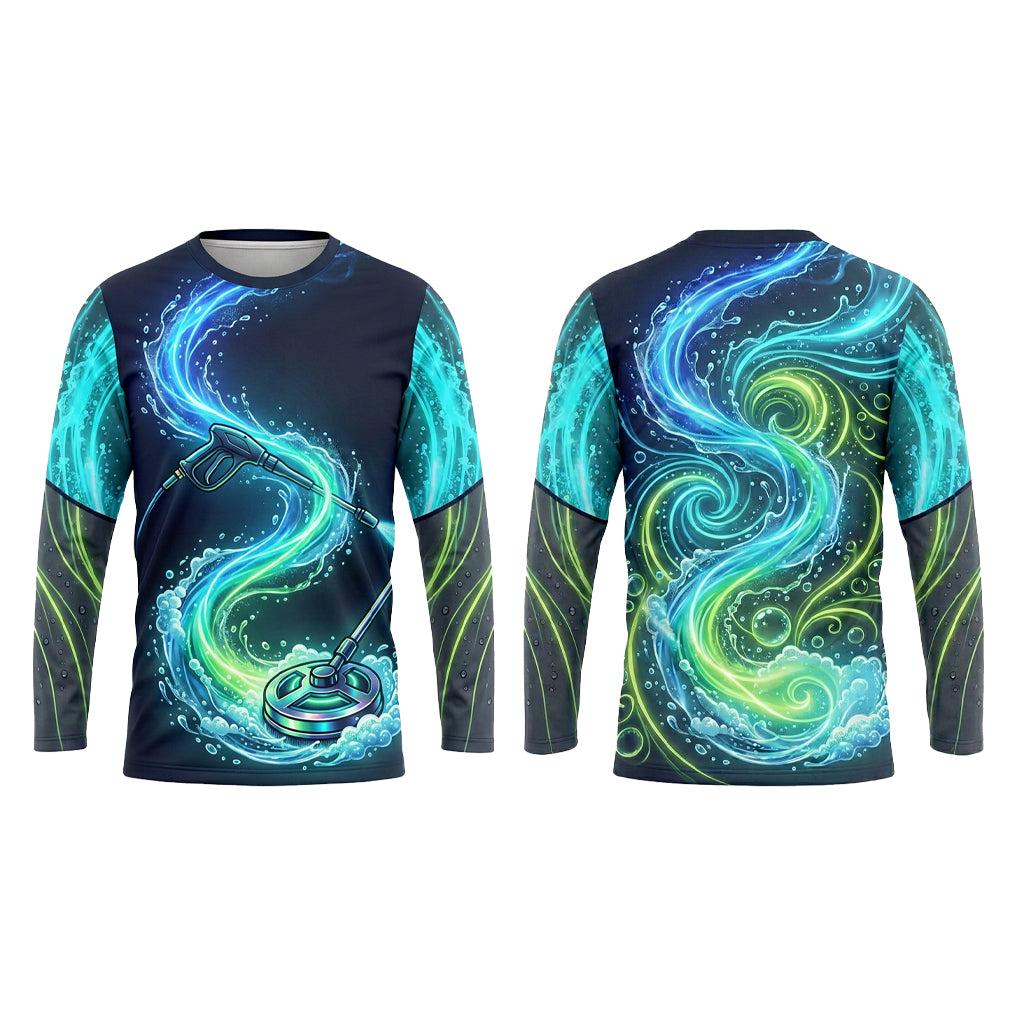 Custom Siding Clean Performance Pressure Washing Shirt