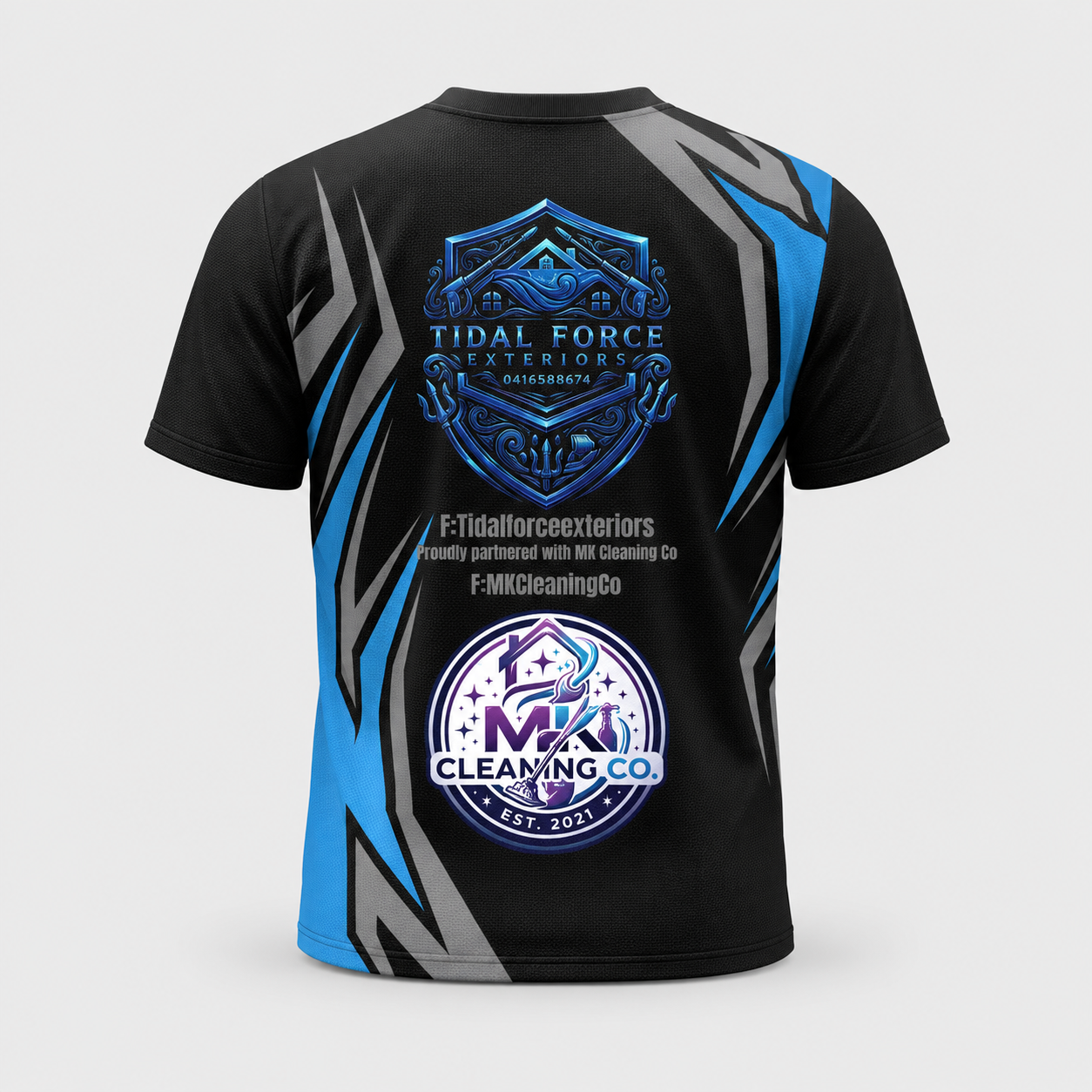 Custom Tidal Force Exteriors Pressure Washing Shirt