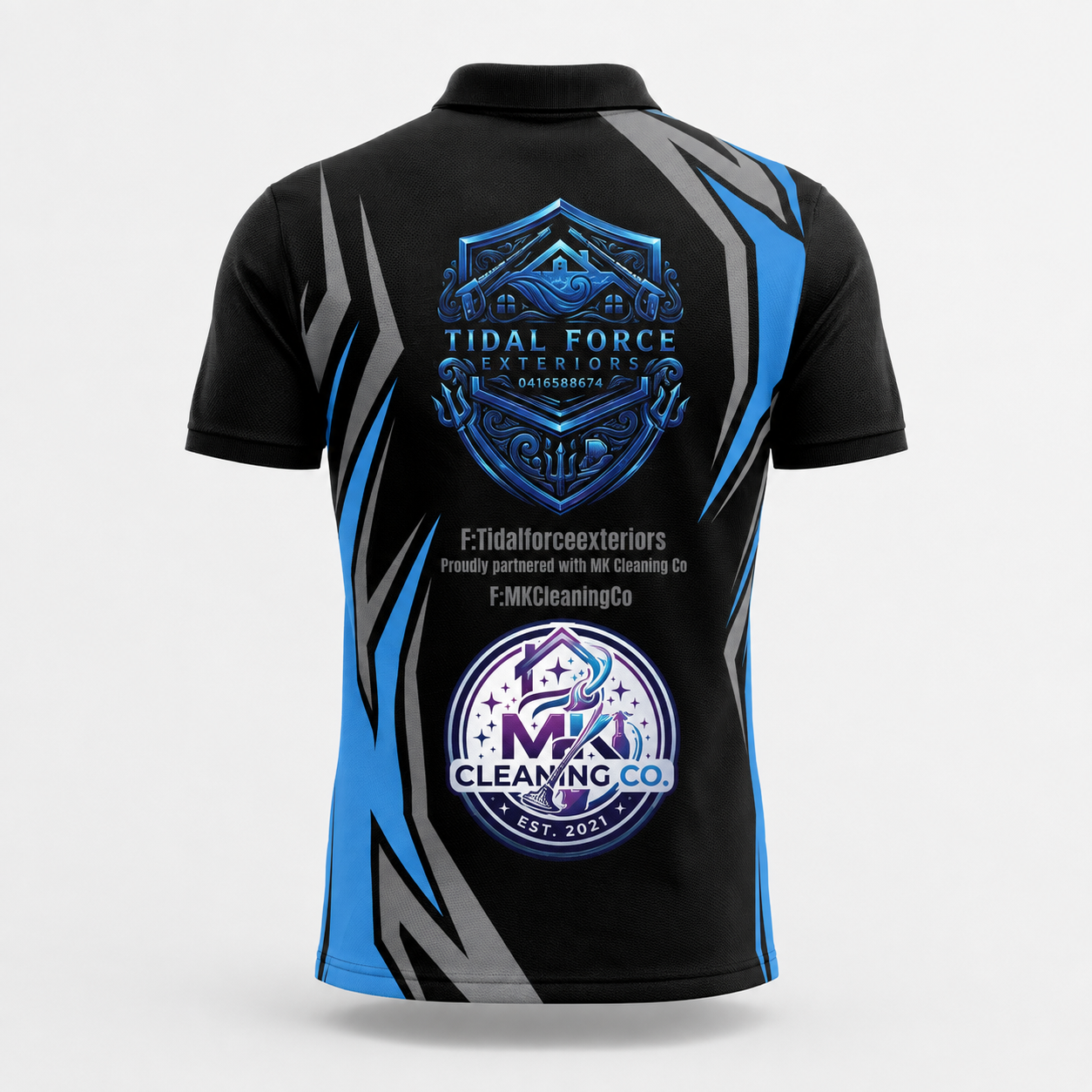 Custom Tidal Force Exteriors Pressure Washing Shirt