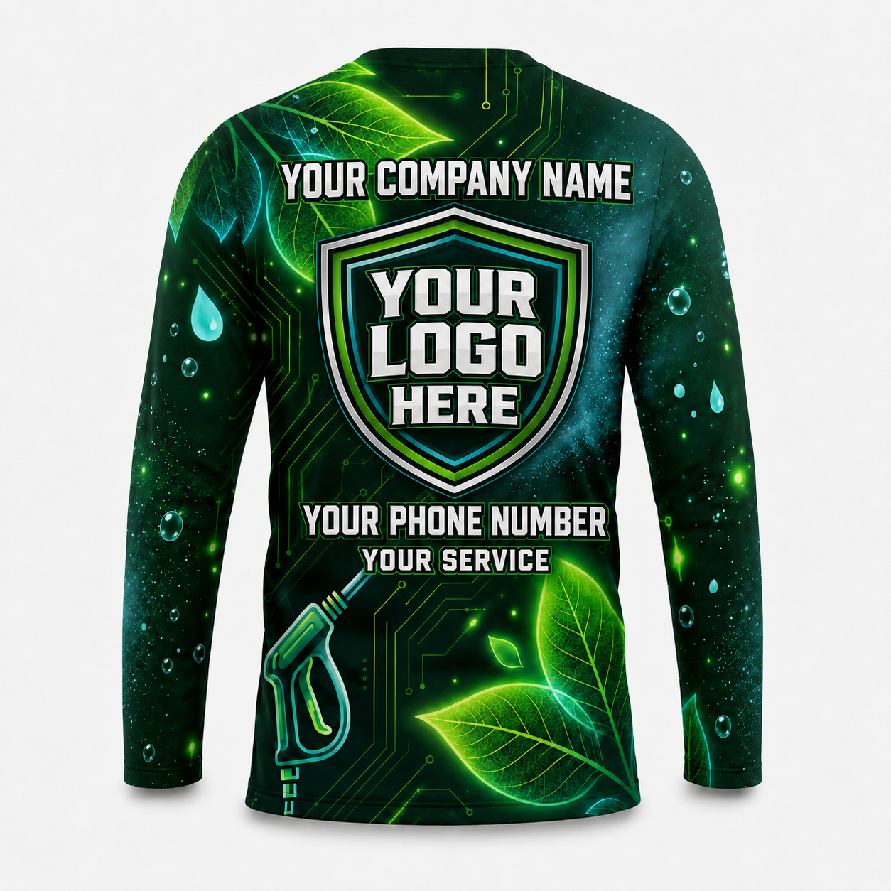 Custom Bleach-Resistant Pressure Washing Uniform Shirt 181
