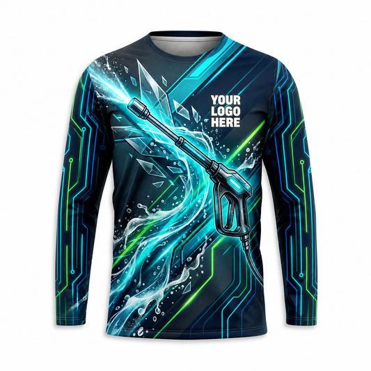 Custom Bleach-Resistant Pressure Washing Uniform Shirt 177