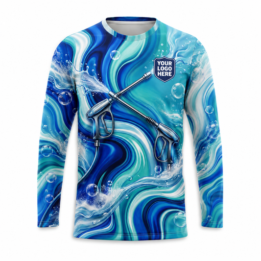 Custom Bleach-Resistant Pressure Washing Uniform Shirt 179