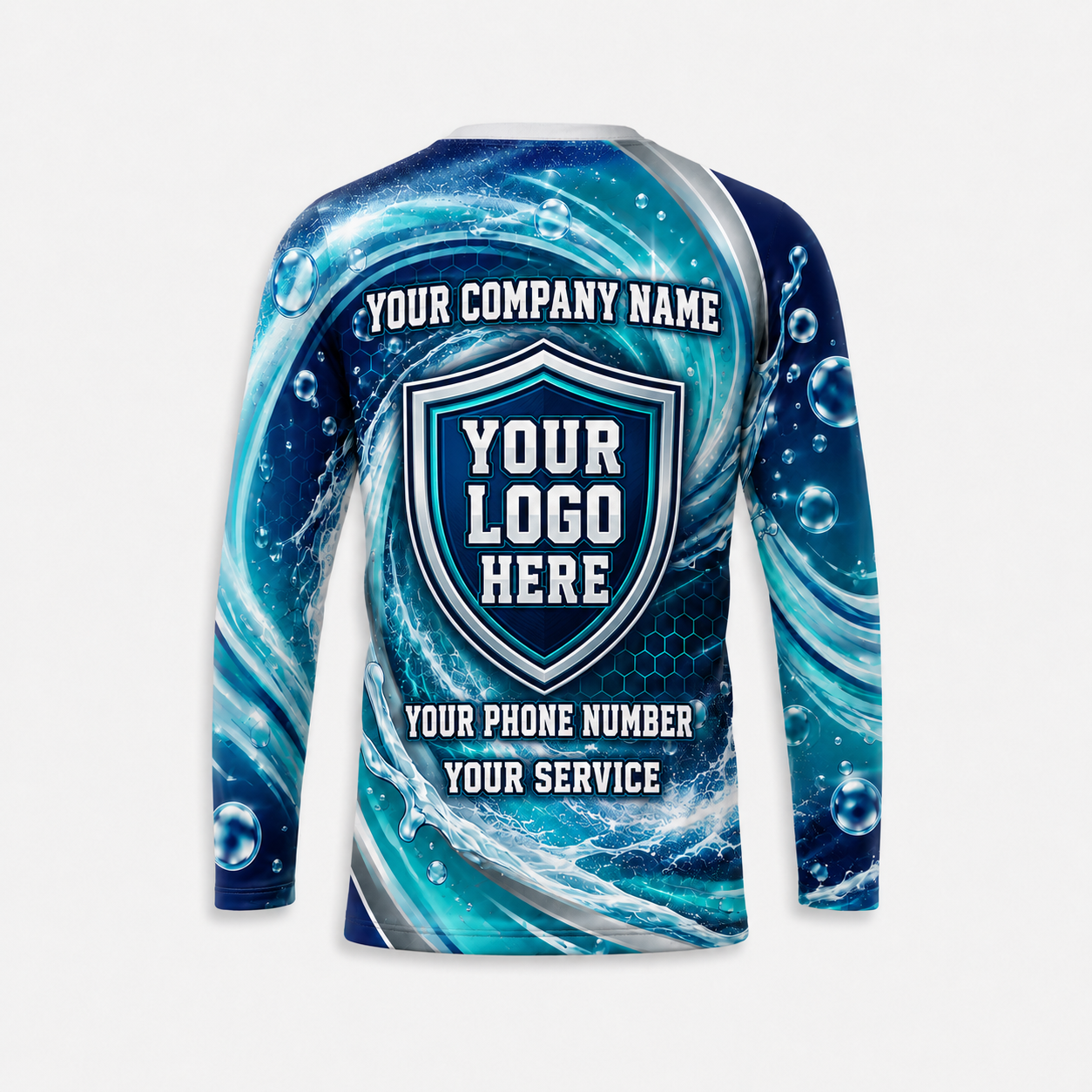 Custom Bleach-Resistant Pressure Washing Uniform Shirt 180