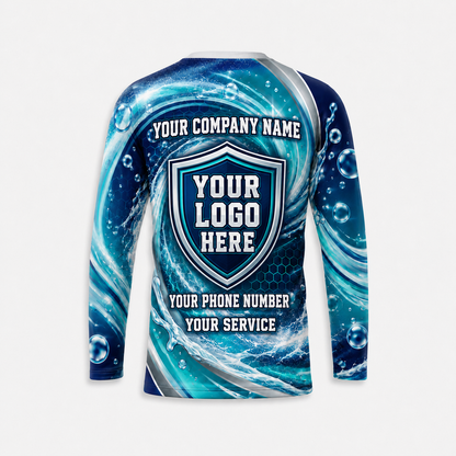 Custom Bleach-Resistant Pressure Washing Uniform Shirt 180