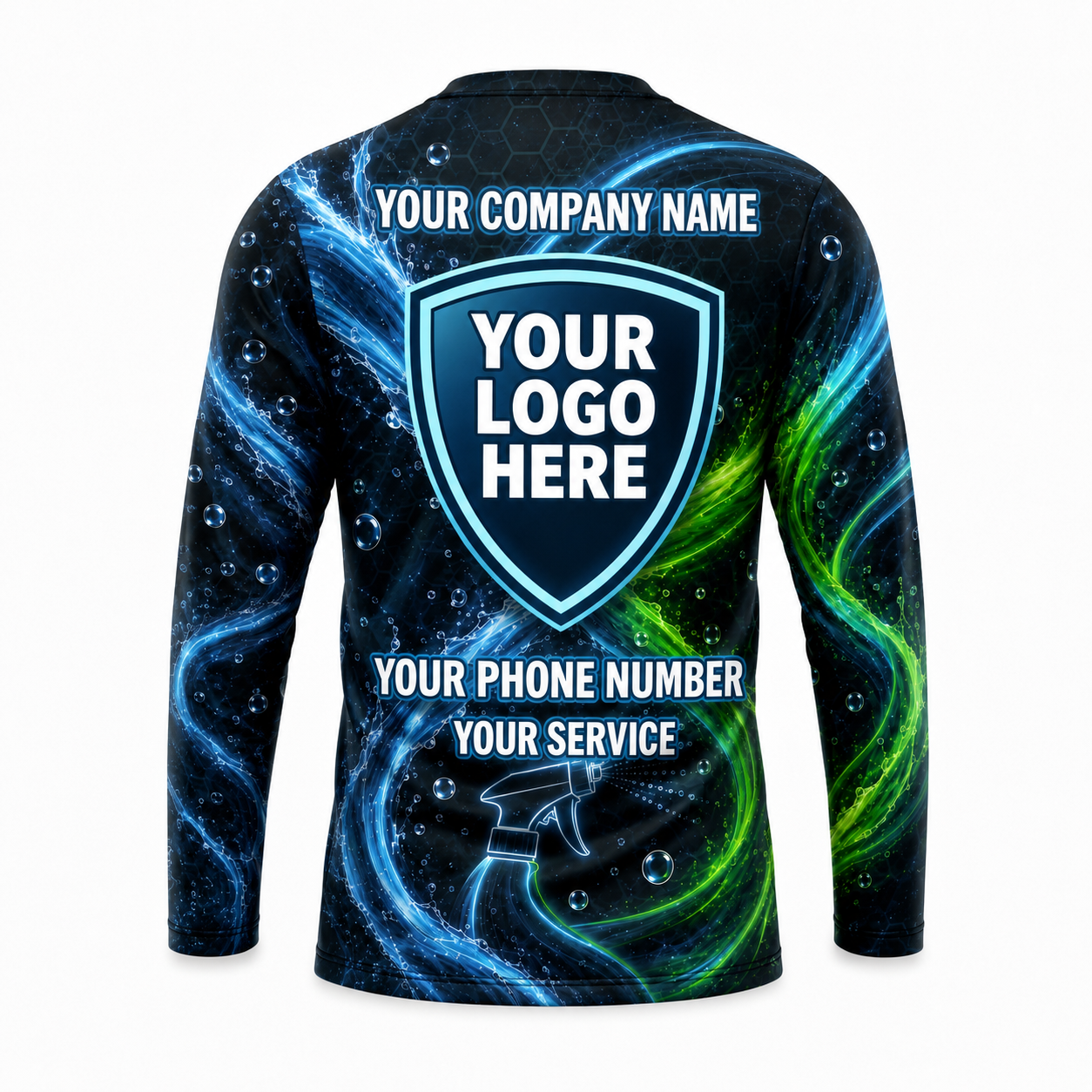 Custom Bleach-Resistant Pressure Washing Uniform Shirt 170