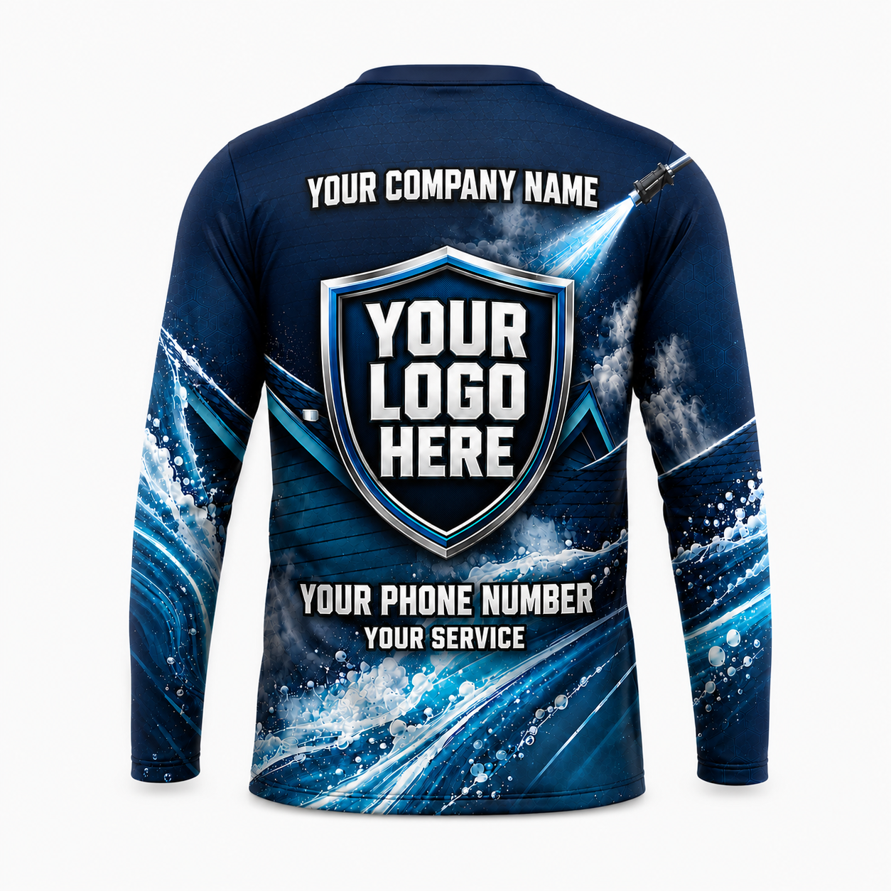 Custom Bleach-Resistant Pressure Washing Uniform Shirt 172