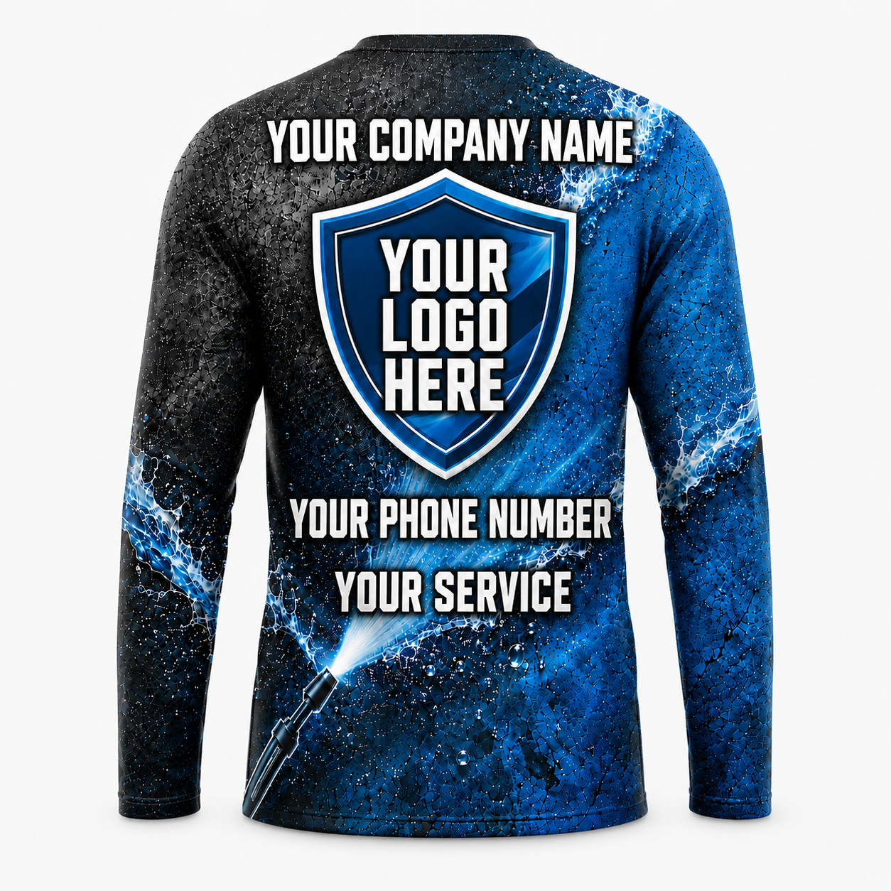 Custom Bleach-Resistant Pressure Washing Uniform Shirt 173