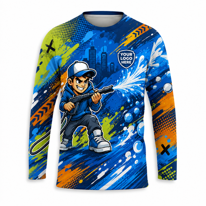 Custom Bleach-Resistant Pressure Washing Uniform Shirt 176
