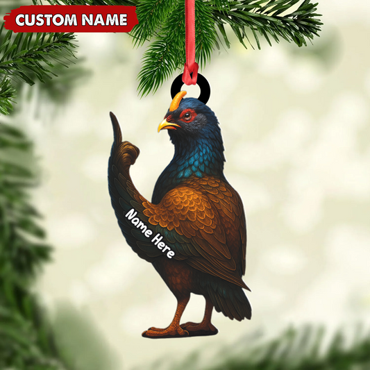 MollyTee Personalized Funny Bird Ornament - Custom Christmas Gift for Hunters & Bird Lovers - image 1