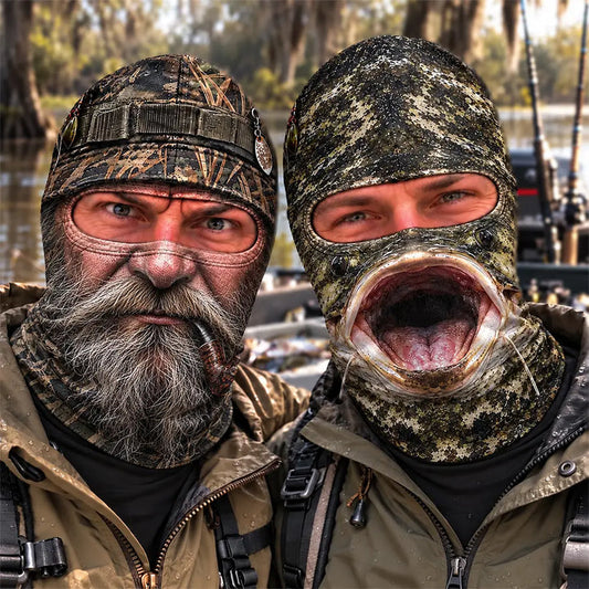MollyTee Old Fisherman Pipe Funny Face Balaclava Face Mask