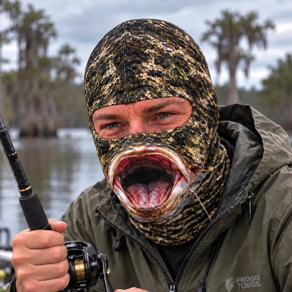MollyTee Realistic Big Fish Mouth Funny Face Balaclava Face Mask
