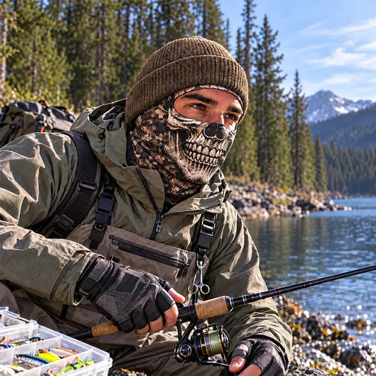 MollyTee Camo Skull Funny Face Balaclava Face Mask