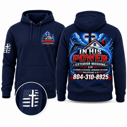 Custom In His Power Exterior Washing Appeal Pressure Washing Shirt