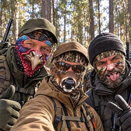 MollyTee Funny Realistic Crazy Old Hunter Head Balaclava Face Mask
