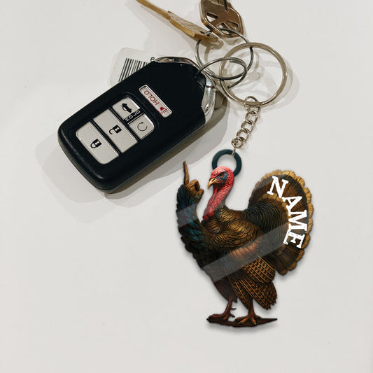 MollyTee Personalized Funny Turkey Acrylic Ornament - Hilarious Christmas Decoration for Hunters - image 2