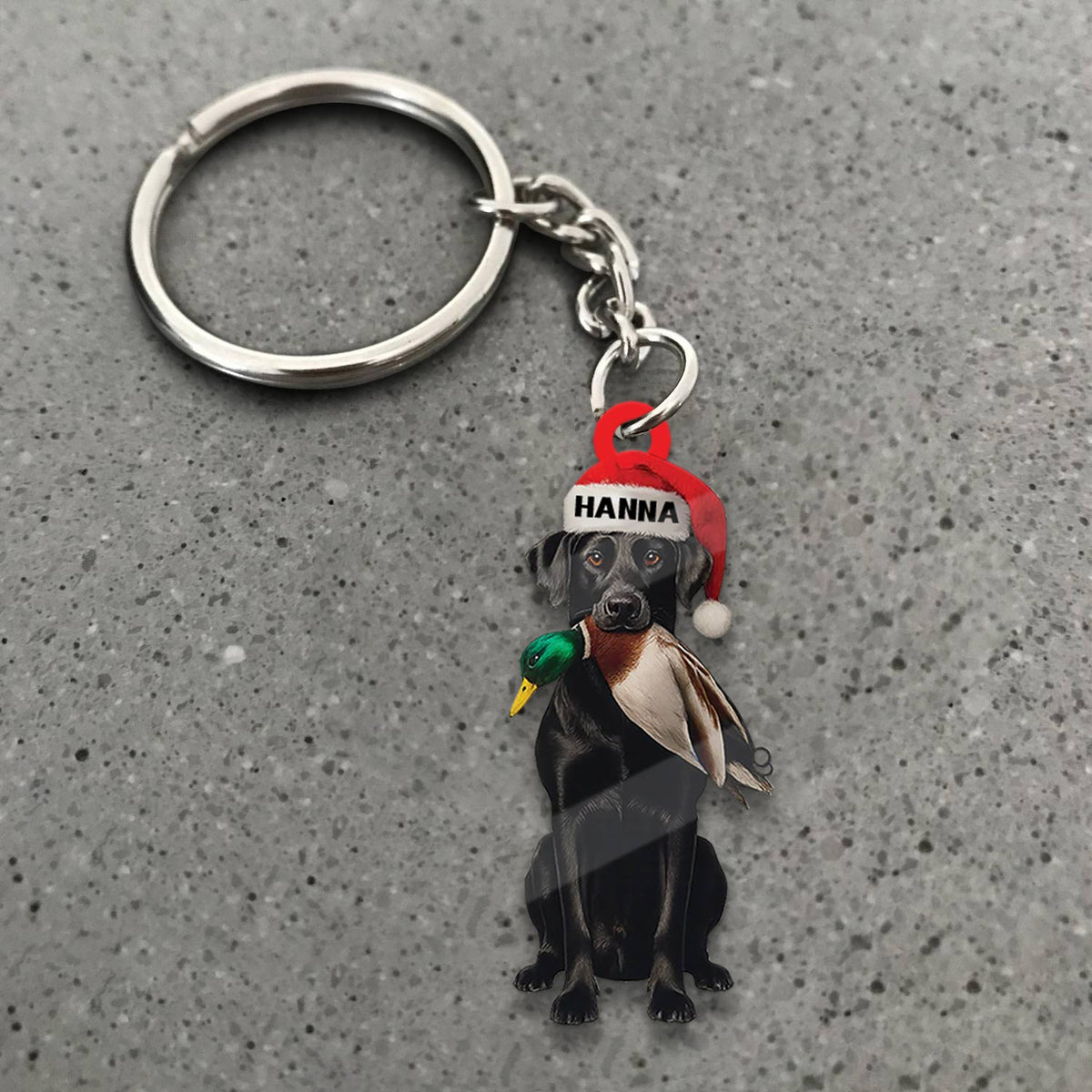 MollyTee Personalized Hunting Dog Christmas Ornament with Duck - Custom Name Lab Retriever Holiday Decor - image 3