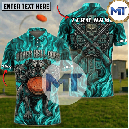 Hellfire Bulldog Trap Skeet Shooting Shirt - Cyan