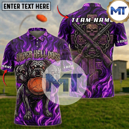 Hellfire Bulldog Trap Skeet Shooting Shirt - Purple