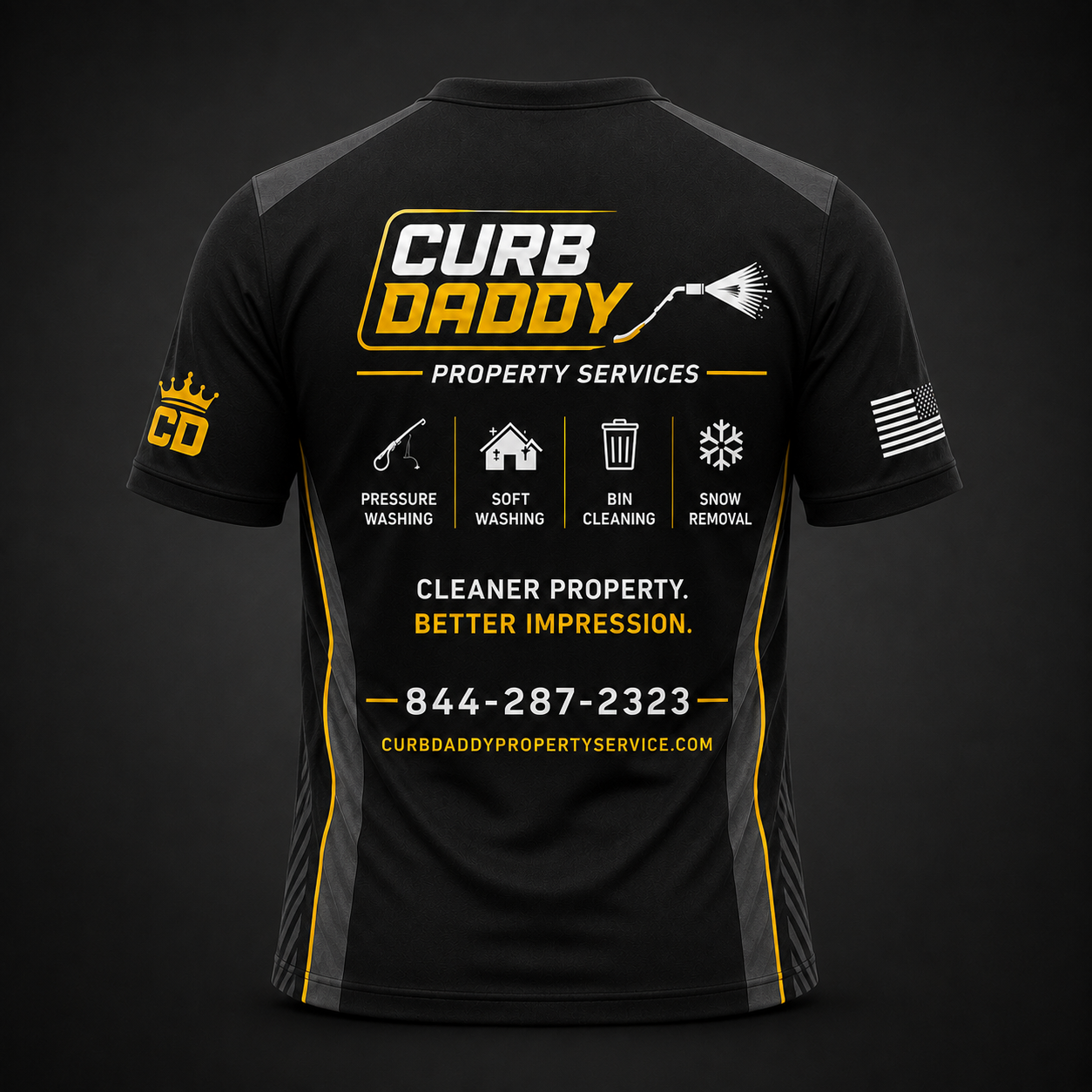 Custom Curb daddy property services Pressure Washing Shirt
